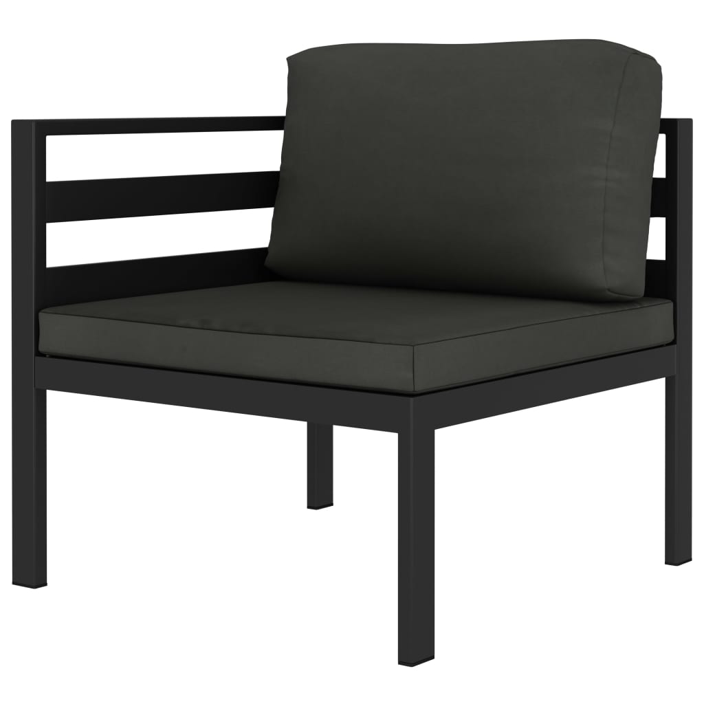 Vidaxl 5-Cz. Zestaw Mebli Ogrodowych, Poduszki, Aluminium, Antracyt