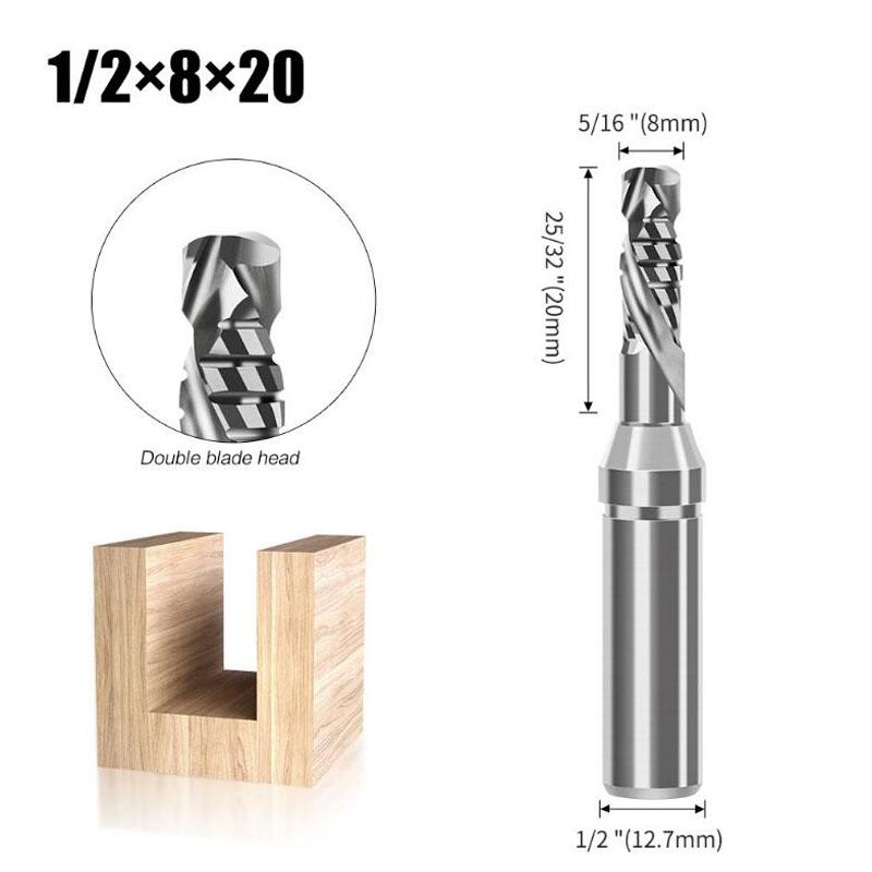 

1/2-дюймовый хвостовик, 3-гранный режущий нож, прямой резак для резьбы по дереву, встроенный сплав вольфрамовой стали NO4 серый