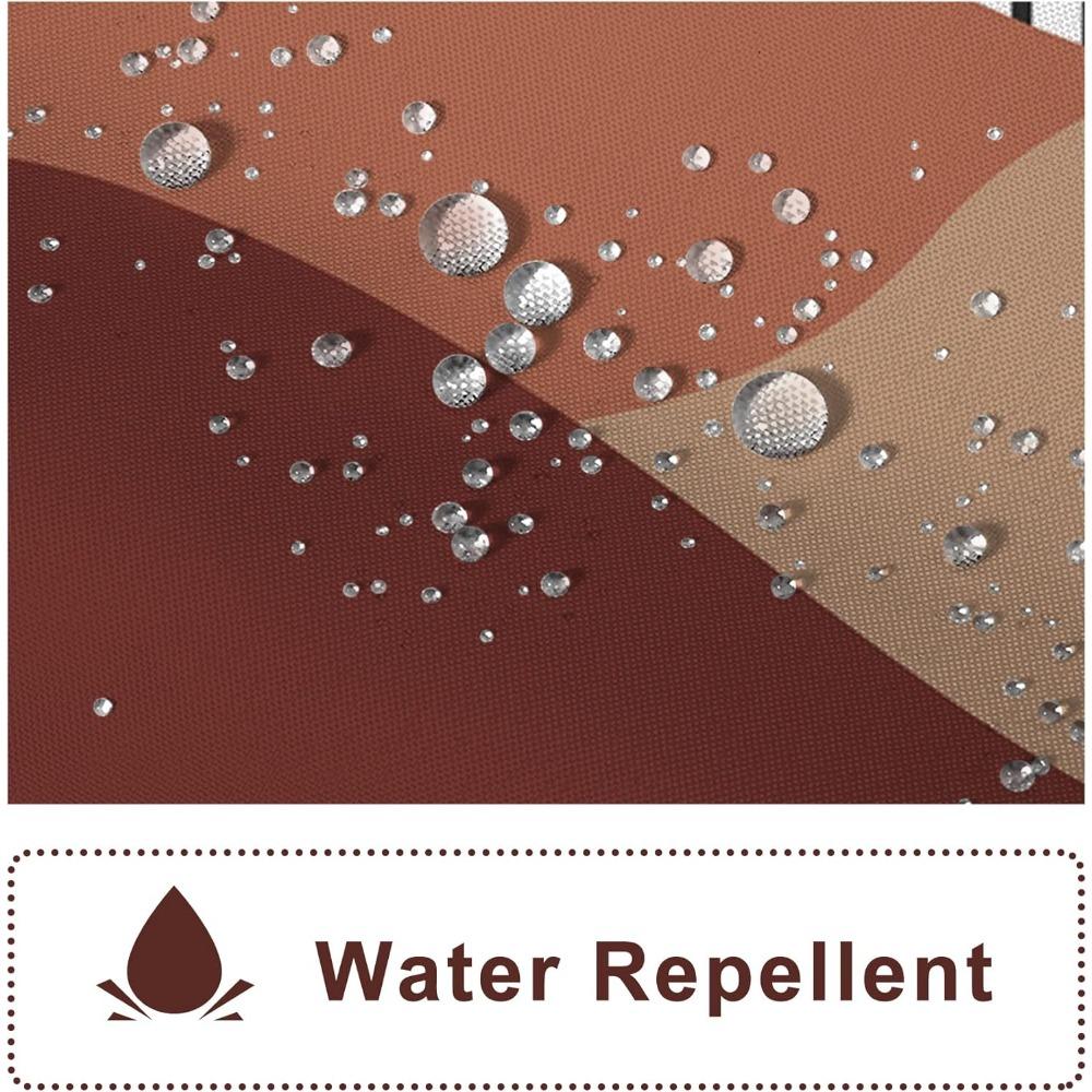 Boho Shower Curtain With Hooks Arch Sun Rainbow Green Leaves Mid Century Shower Curtain Washable Bathroom Decor 72X72Inch