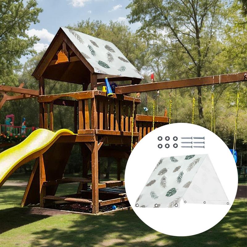 Playset Canopy Replacement Sturdy Swing Set Tarp Replacement UV-Protection Fade-Resistant Lightweight Pergola Accessories For