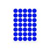 Colorful A5 Dot Stickers: Blank Round Adhesive Labels for Handwriting, Classification, and Sealing