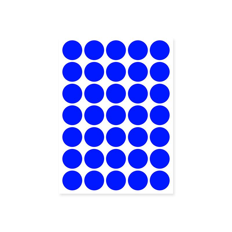 Colorful A5 Dot Stickers: Blank Round Adhesive Labels for Handwriting, Classification, and Sealing