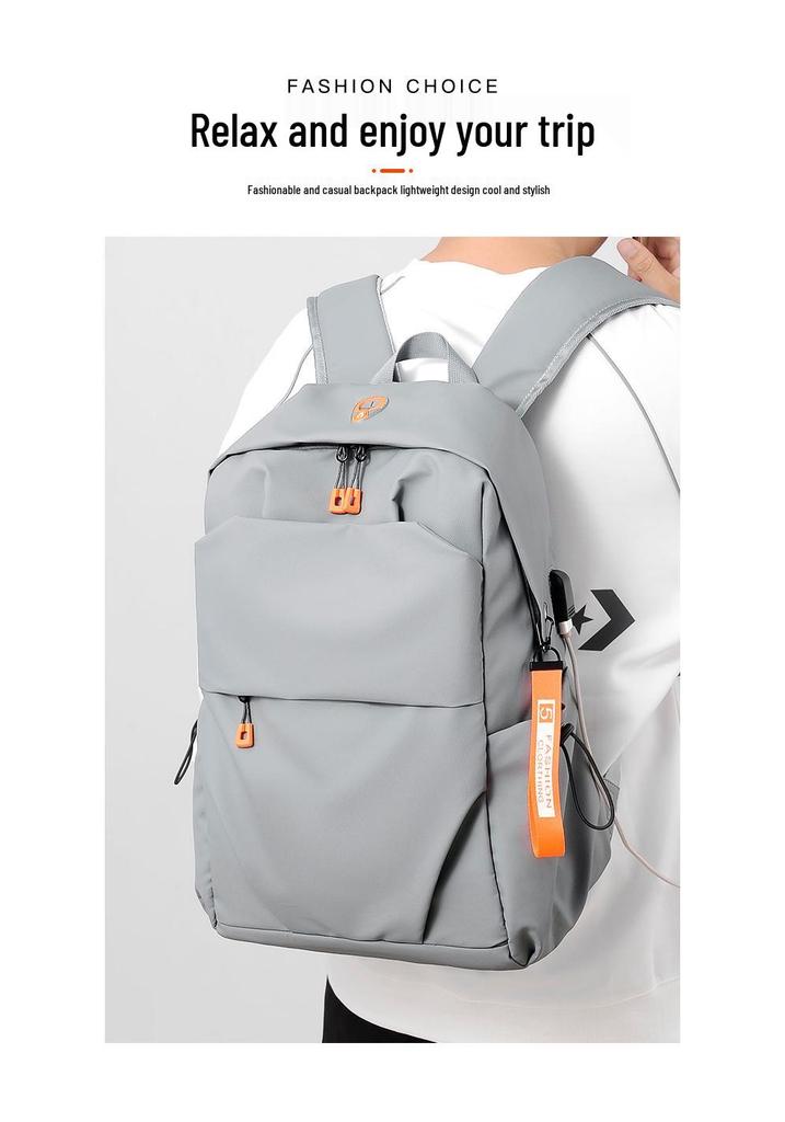 Men's Large Capacity Waterproof Laptop Backpack for Business Travel and Students