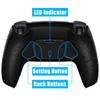 eXtremeRate Programmable Back Paddle Plastic RISE4 Remap Kit for Compatible with PS5 Controller Compatible with PS5 Controller with Upgrade Board and