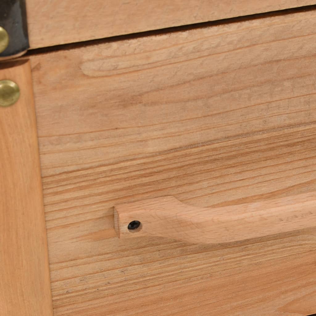 Solid Wood Drawer Chest Pine 91 x 35 x 73 cm