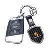 BMGB9 Carbon Fiber Matel Car Keychain Keyring Key Chain Pendant For Porsche Cayenne Panamera Macan Boxster Cayman 718 911 Sticker