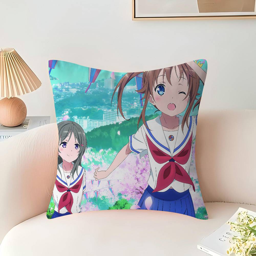 Anime S-Steins G-Gate Personalized picture text home decorative pillows Household Gifts 45x45cm