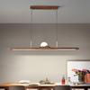 Zen Designer Tea Room Chandelier with Black Walnut and Copper