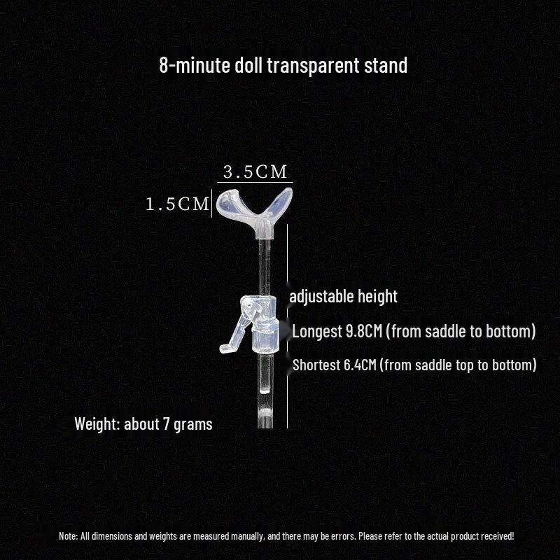 Adjustable Stainless Steel Doll Stand for 30cm To 60cm BJD Dolls with Multiple Support Points