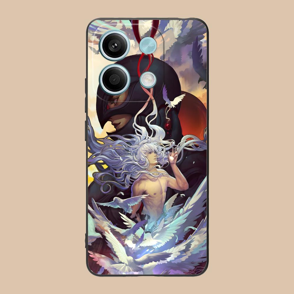 Anime Griffith Phone Case for POCO M7 M6 M5 M4 M3 X7 X6 X5 X4 X3 Pro GT 5G Soft TPU Shockproof Cover