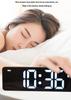 Rechargeable LED Digital Alarm Clock with Temperature Display and Snooze Function - Wall or Bedside Use.