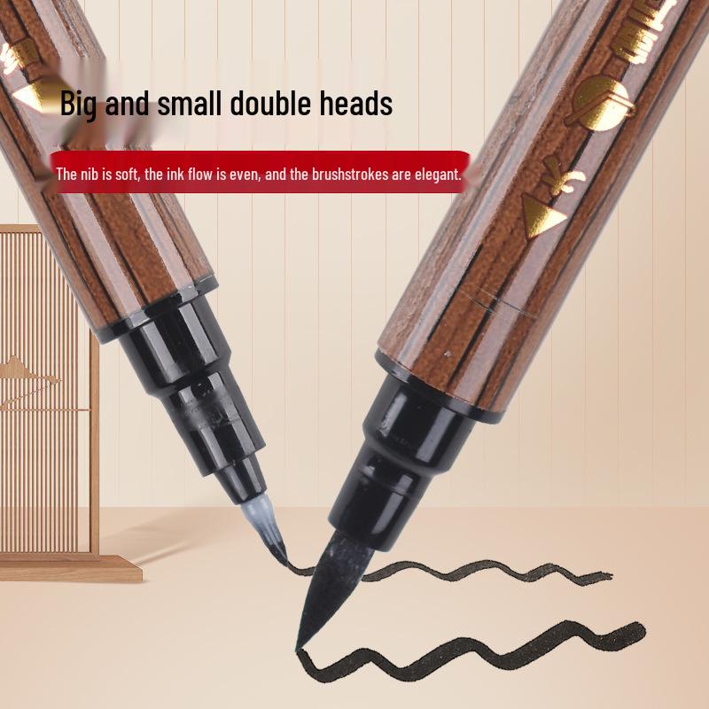 Double-Headed Soft Brush Calligraphy Pen for Beautiful Writing Practice and Invitations