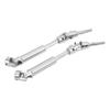 2Pcs RC Front Drive Shaft Stainless Steel Set Kit for Traxxas SLASH 4x4 Rustler Stampede
