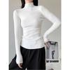 Fashionable Turtleneck Sweater Women's Bottoming Shirt Autumn and Winter Slim  Stylish Long-sleeved Inner Knitted Sweater Top