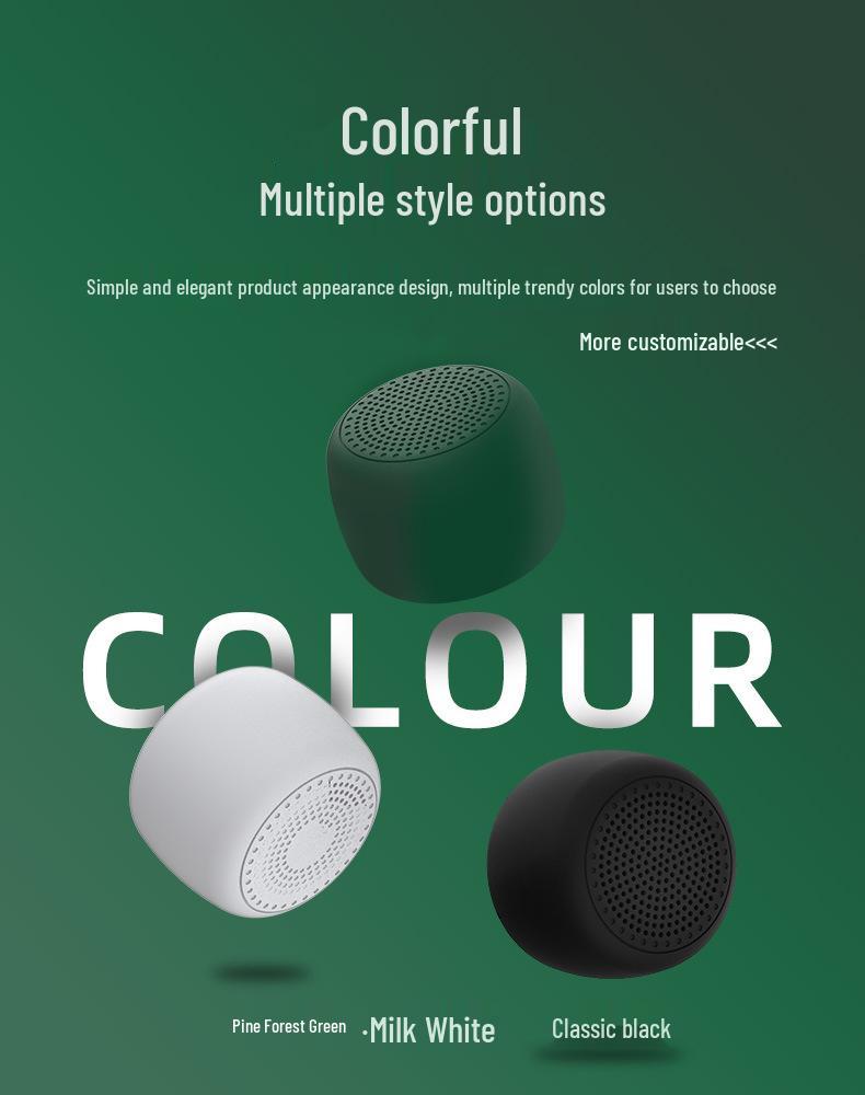 Classic Mini Bluetooth Speaker with Portable Lanyard and Card Insert Functionality