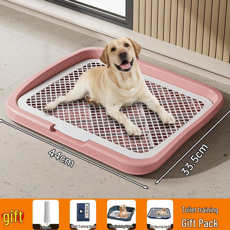 Plastic Grid Dog Toilet Pad: Anti-Stepping Design, Easy-to-Clean, Enlarged Size, Urine-Separating Potty Tray