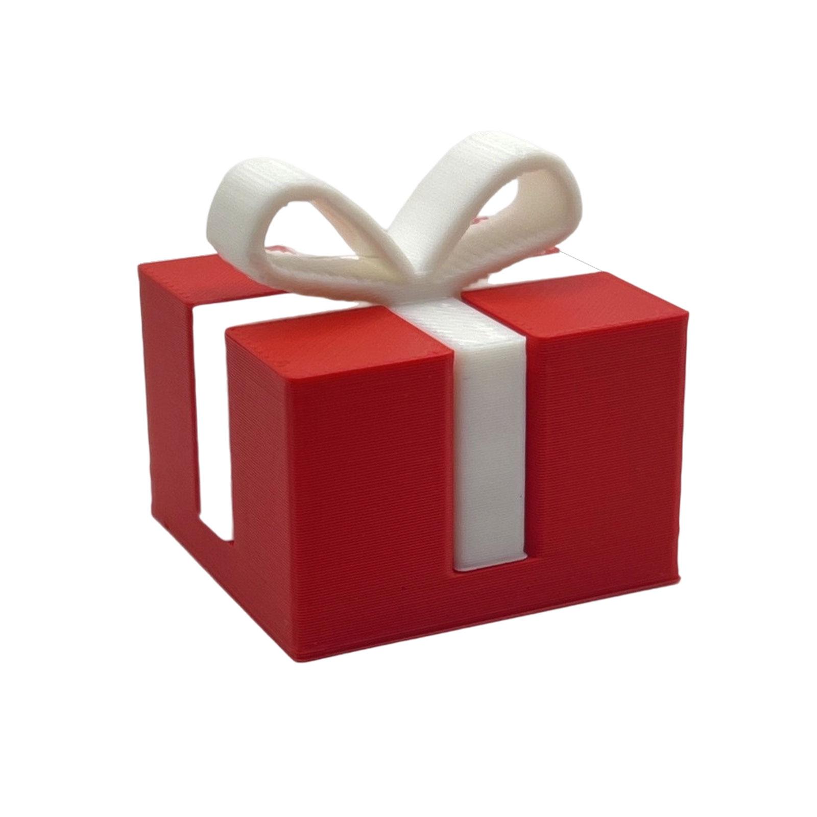 

3D Printed Christmas Gift Boxes, Christmas Ornaments, Creative Miniature Christmas Gifts One Size