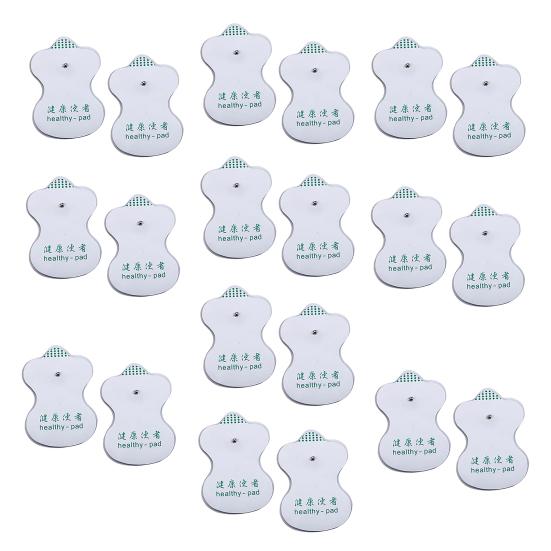 Onlarca Akupunktur Dijital Terapi Masajı için 10 Çift Yedek Elektrot Pedleri