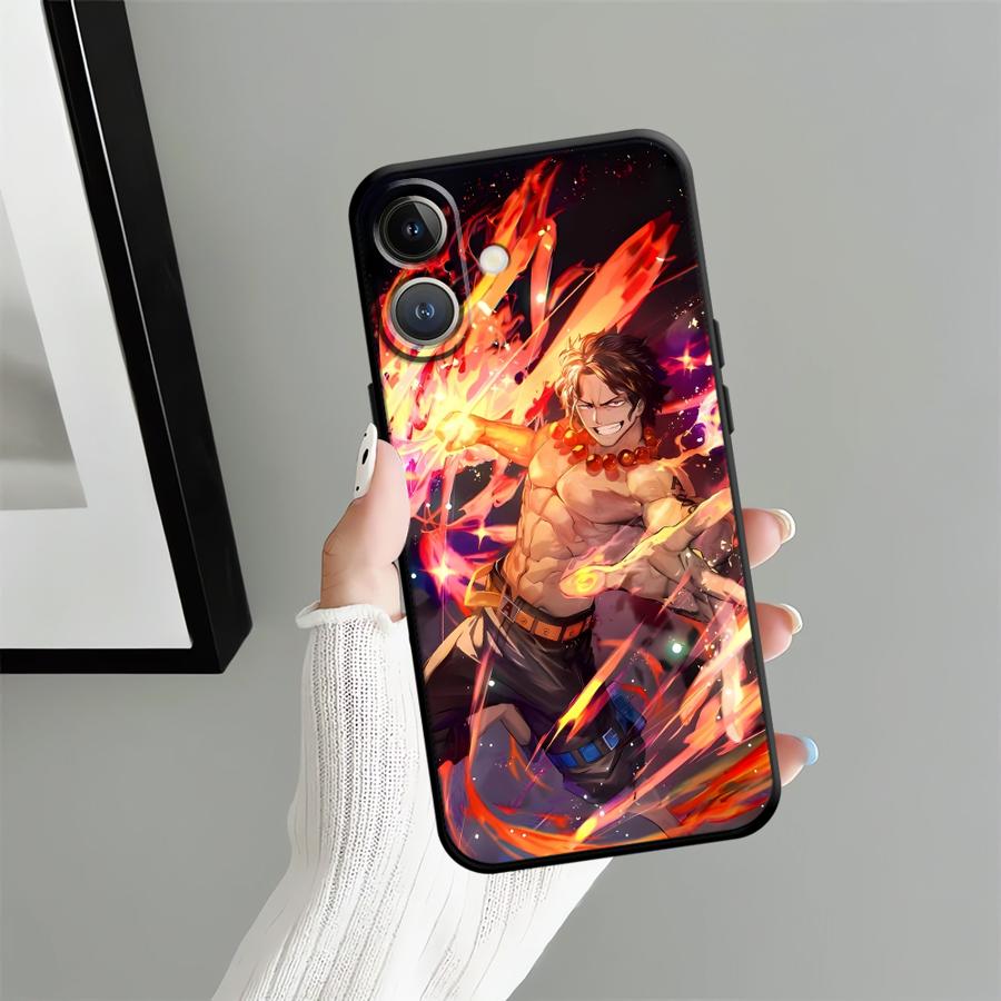 Case for iPhone 14 17 16 Pro Max 11 X XS XR 7 8 SE 17Air 13 Mini 15 Plus 12 Funda Phone Cover Cool Luffy ACE