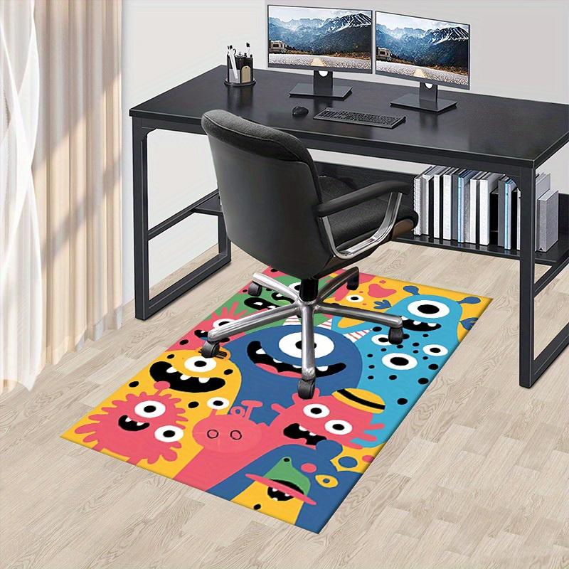 Monsters, Colorful, Ghost Face Office Carpet Soft Polyester Entrance Carpet Washable Non slip Machin