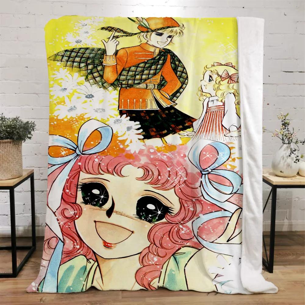 Candy Candy Fluffy Soft Blankets for Decorative Sofa Blanket Beach Towel Knitted Plaid Bed Throw Home Interior Luxury Bedding