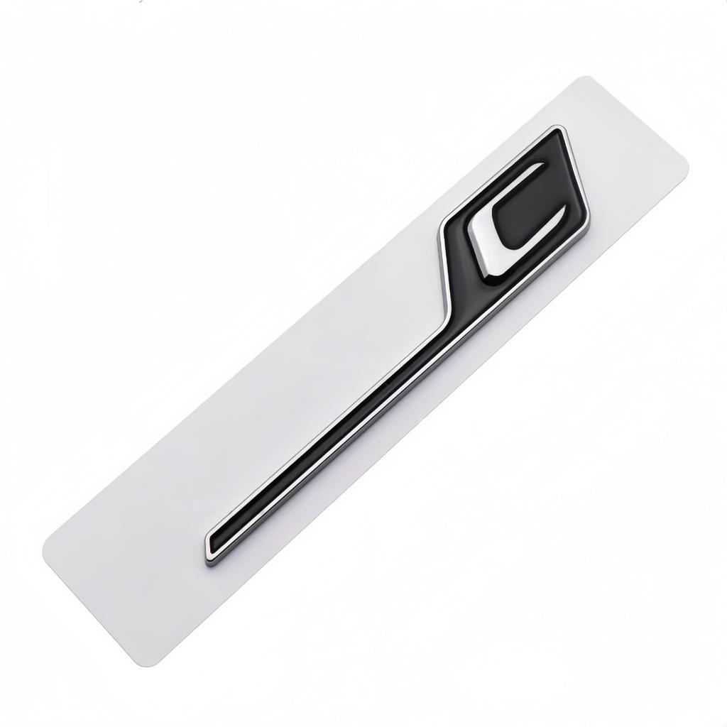 1PC ABS GT C S R Logo Badge Sticker Car Rear Trunk Emblem Decal High-Quality Automotive Styling Accessories
