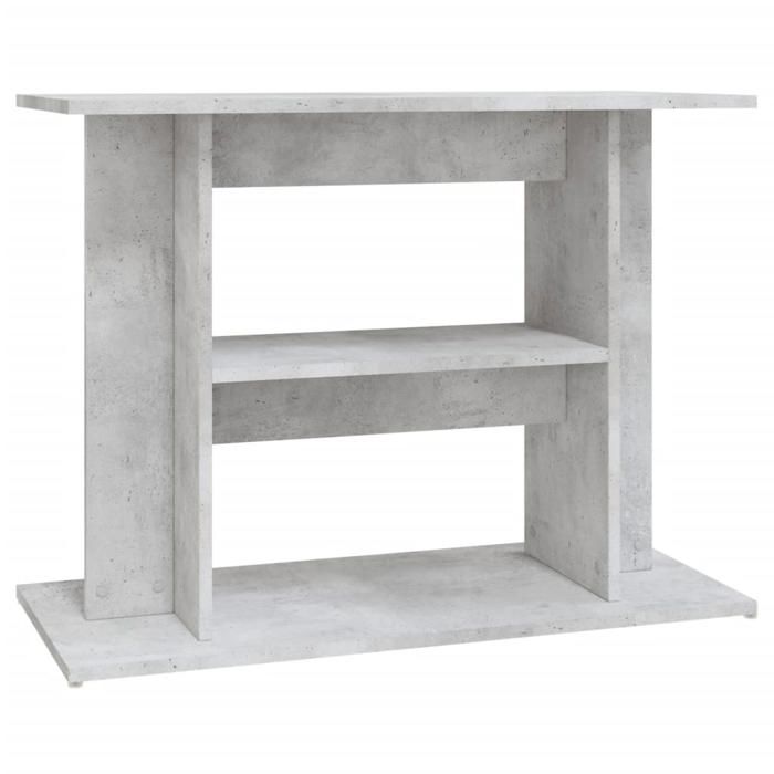 VidaXL Aquarium Stand Concrete Grey 80x35x60 Cm Engineered Wood 833579