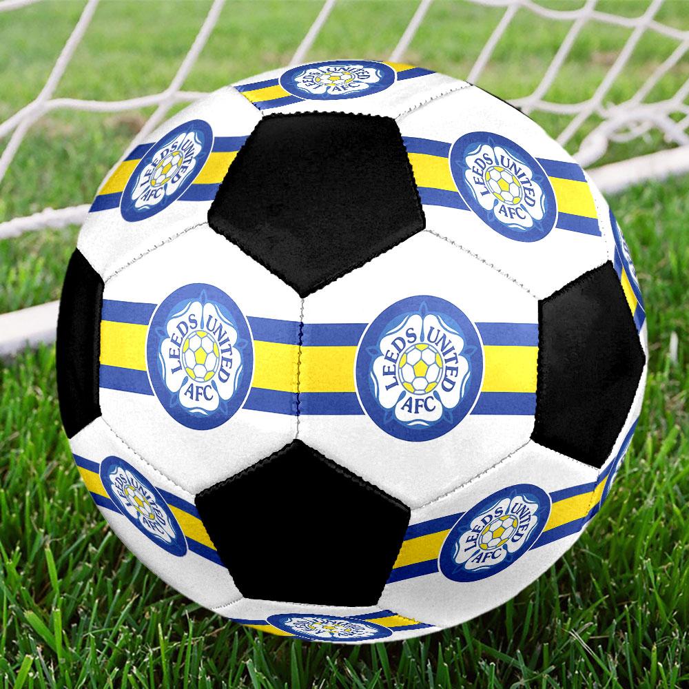 1pc Leeds United Football Club Soccer Ball Size 5 Indoor Soccer Ball Fashion Colorful Backyard Game - Great For Sports Fans Gift HE41