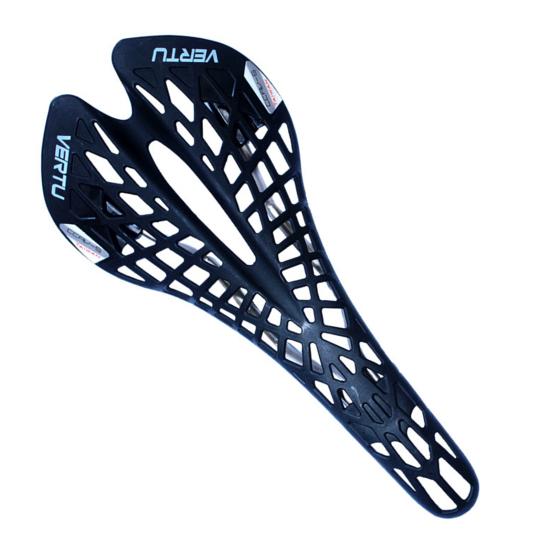 

Полый дизайн седла в виде паутины, легкое пластиковое сиденье для горного и шоссейного велосипеда чёрный