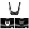 Carbon Fiber Steering Wheel Center Cover U Type Trim For Fiat 500 2012-15 Black