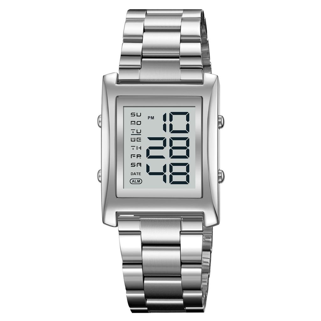 Fashion Men's Square Watch Business Steel Belt Multifunctional Electronic Watch