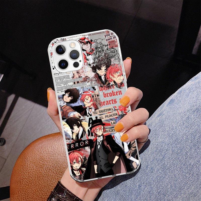 Bungo Stray Dogs Poster Anime Phone Case For iPhone 17 Air 16 Pro Max 16E 15 + 14 Plus 11 12 13 Mini 7 8 SE Gift Print Cover Fun