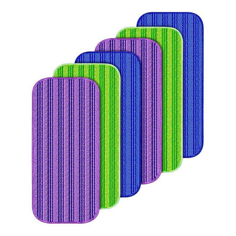 

AEE4-Reusable Mop Pads Compatible For Swiffer Wet Jet Mop- 6Pack Refill Washable Microfiber Mop Pads