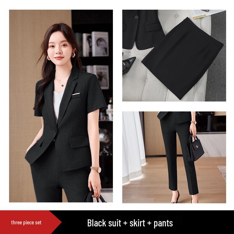 Women's Professional Suit Set: Formal Workwear for Interviews and Business Settings