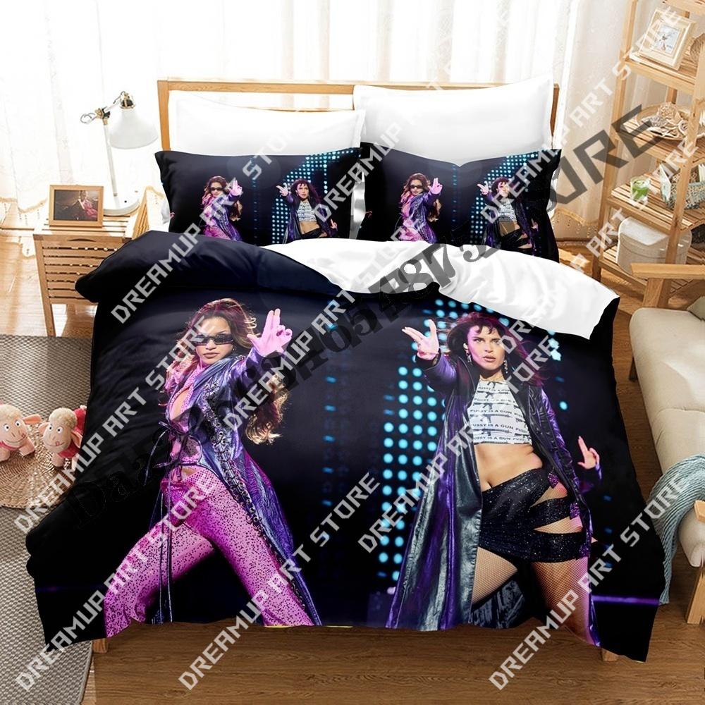 3D Print Emilia Mernes Singer Bedding Set Twin Queen King Full Size Duvet Cover Pillowcase Bed boys girls Adult Home Textiles