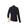 Fila Color Block Slim Fit Golf Sports Fashion Casual Knit Crew Neck Long Sleeve T-Shirt Women Tops Deep-Black A11W235205F-BK