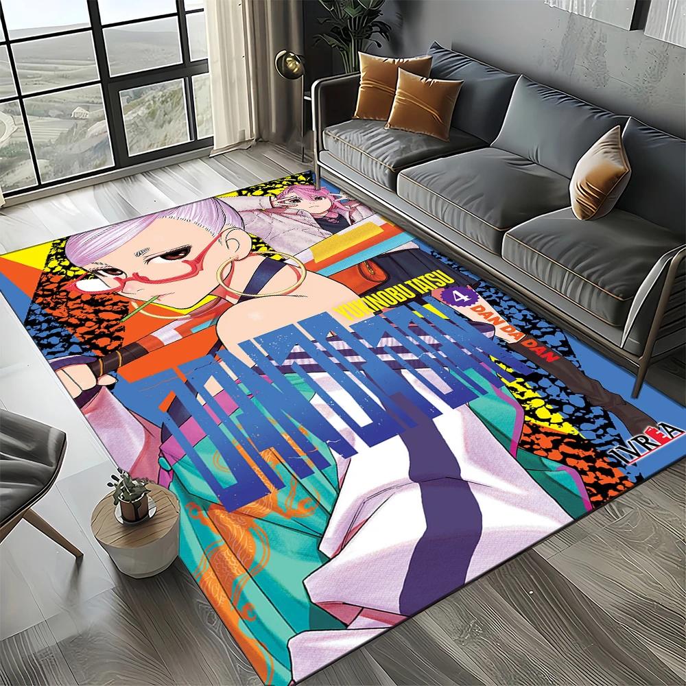 2025 New Style DAN DA DAN Anime Cartoon Carpet Rug for Living Room Bedroom Home Sofa Decoration,Kid Play Non-slip Floor Mat Gift