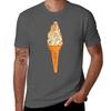 Sprinkle Ice Cream Pattern Black Tshirt Thanksgiving Casual Tee Tshirt