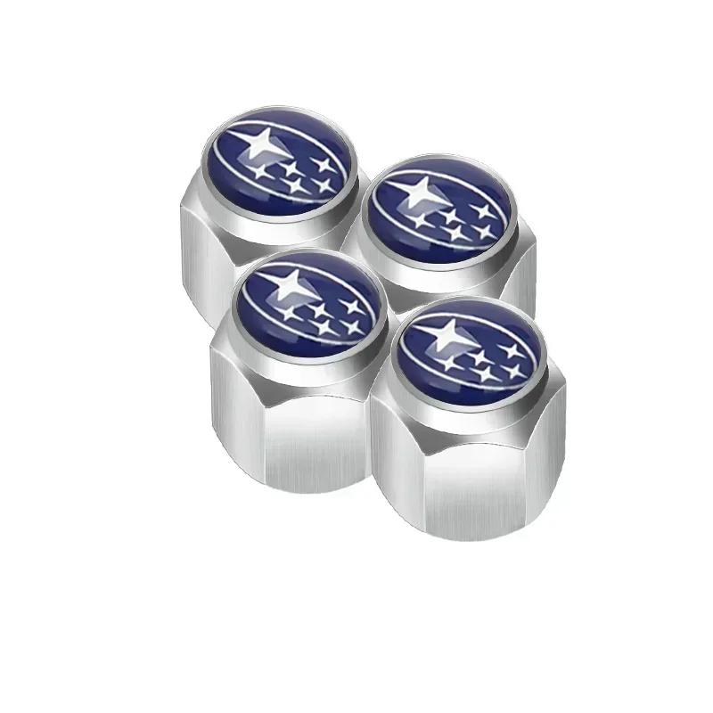 Car Wheel Tire Valve Stem Caps Air Cover with Wrench for Subaru Forester Ascent BRZ STI Exiga Legacy Outback Tribeca WRC WRX XV ew3