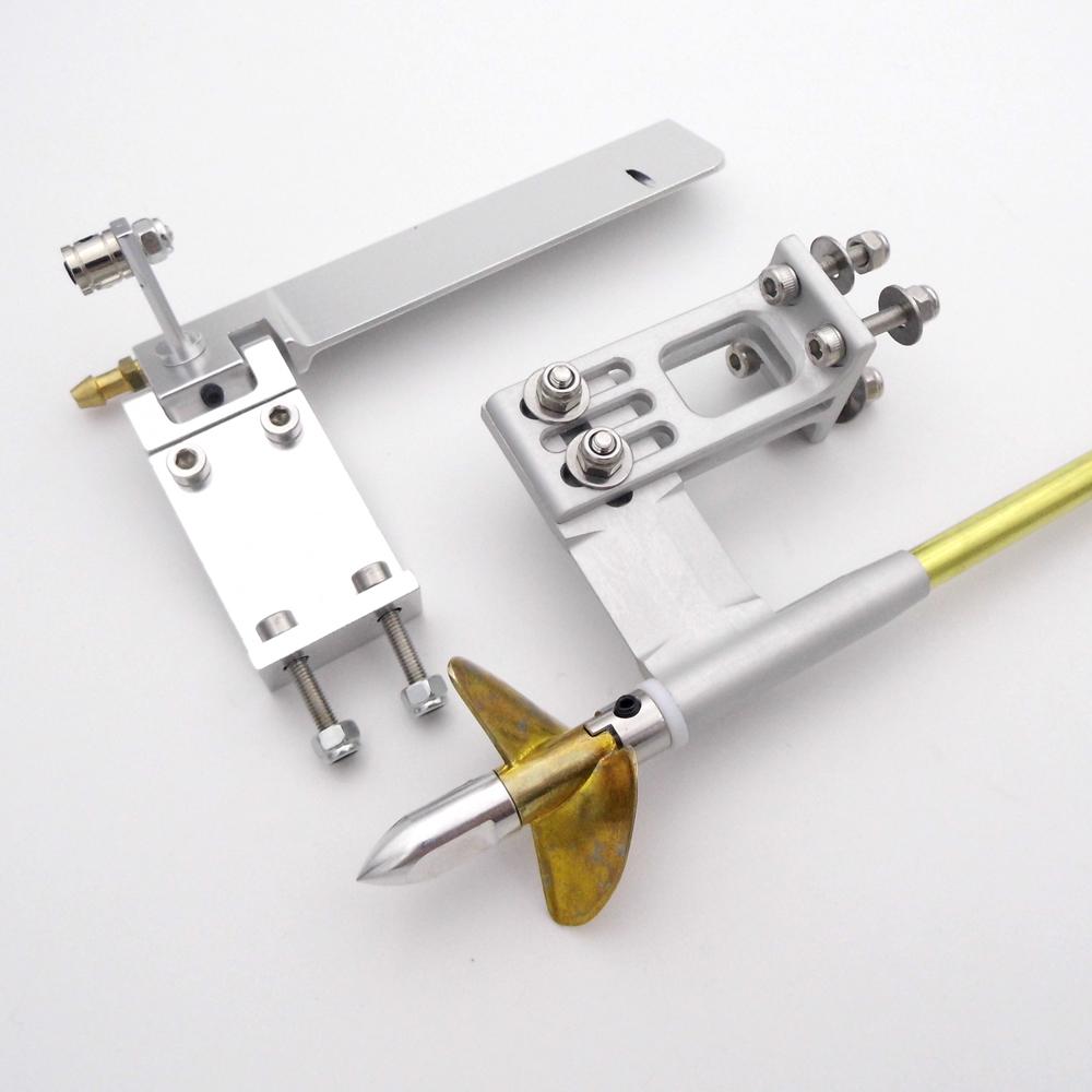 4mm Drive Shaft + 95mm Water Pickup Steering Rudder + 35mm propeller Kit for RC Boat MONO Speed O VEE Hydroplane DIY Parts