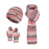 3Pcs/Set Women Winter Hat Scarf Gloves Set Thickened Velvet Lining