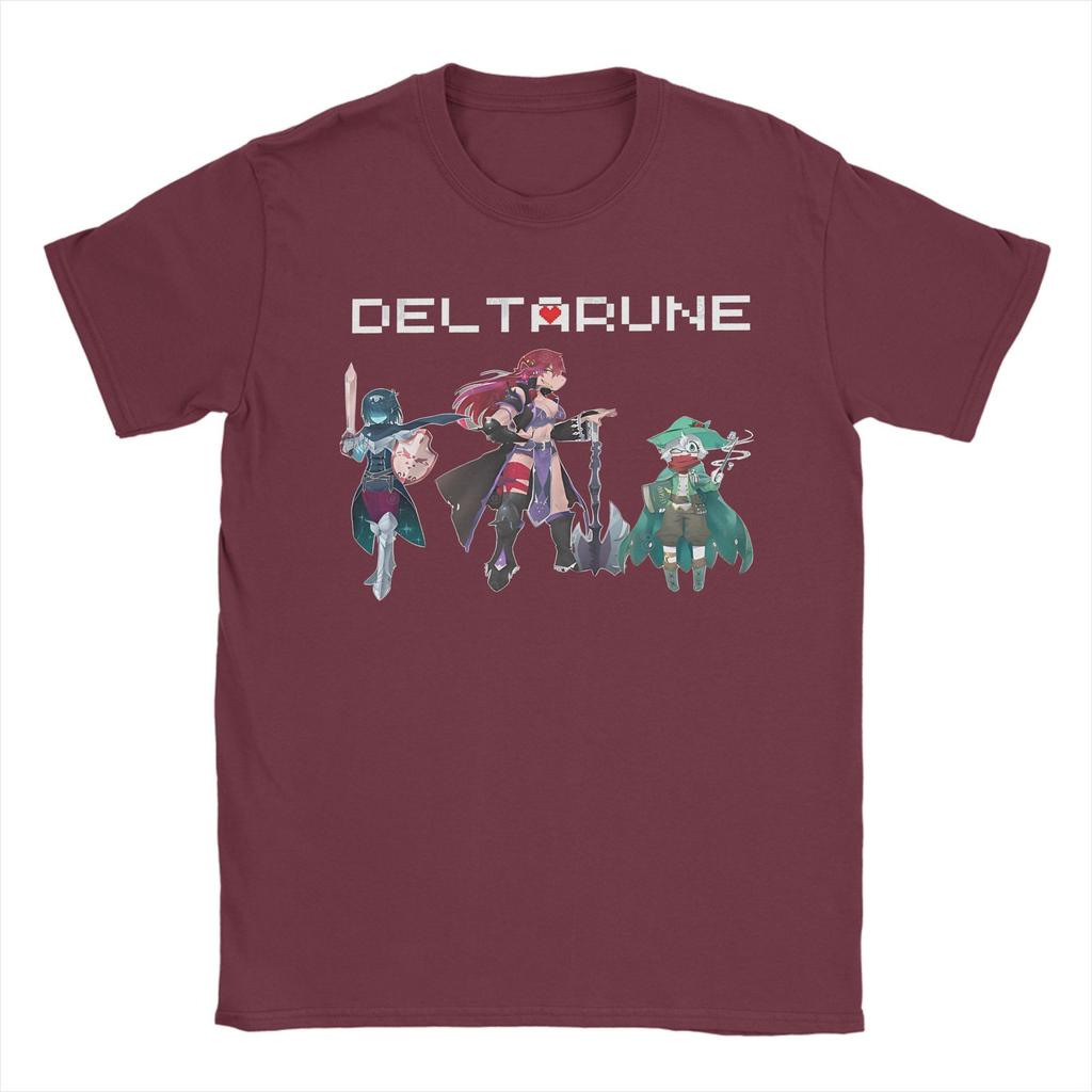 Deltarune Gamer Men's T Shirt Casual Tee Shirt Short Sleeve Round Neck T-Shirts Pure Cotton Original Clothing