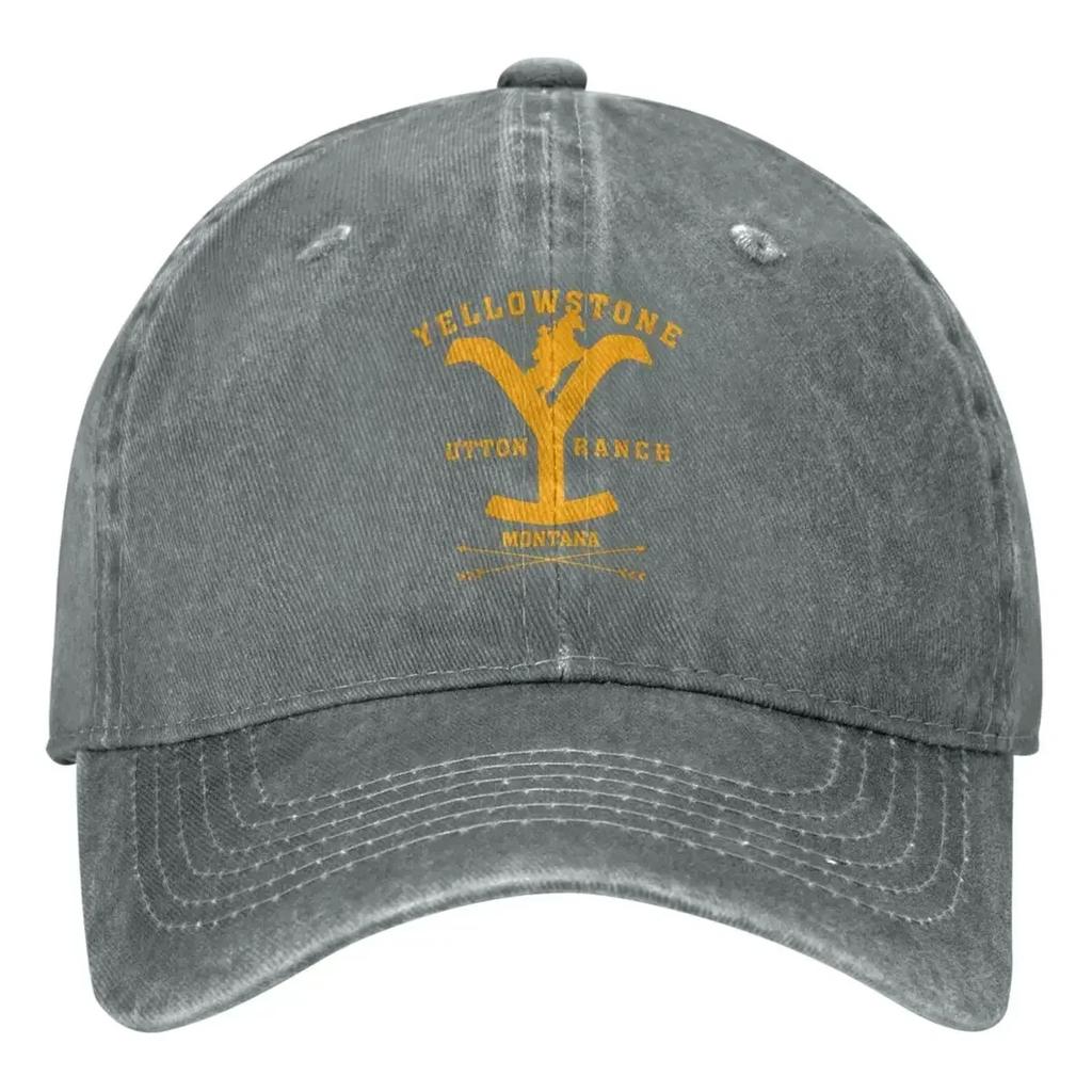 Yellowstones Dutton Ranch Baseball Cap Vintage Logo Running Hippie Trucker Hat Unisex Teens Casual Sunshade Baseball Caps