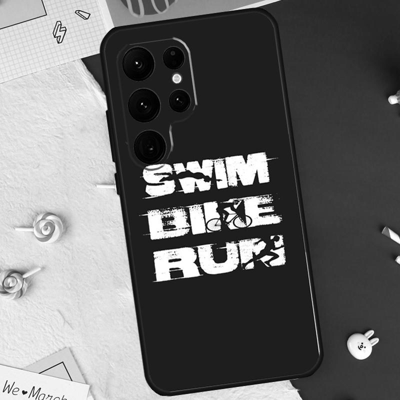 Triathlon Tri Life Swim Bike Run Case For Samsung Galaxy S21 S22 S23 S24 S25 S26 Ultra S10 S25 Plus S25 FE S20 FE Cover Shell