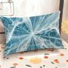 Blue Ocean Wave Pattern Pillowcase Suitable For Sofa Bedroom Car Pillow Cover Cushion Rectangular Back Cushion