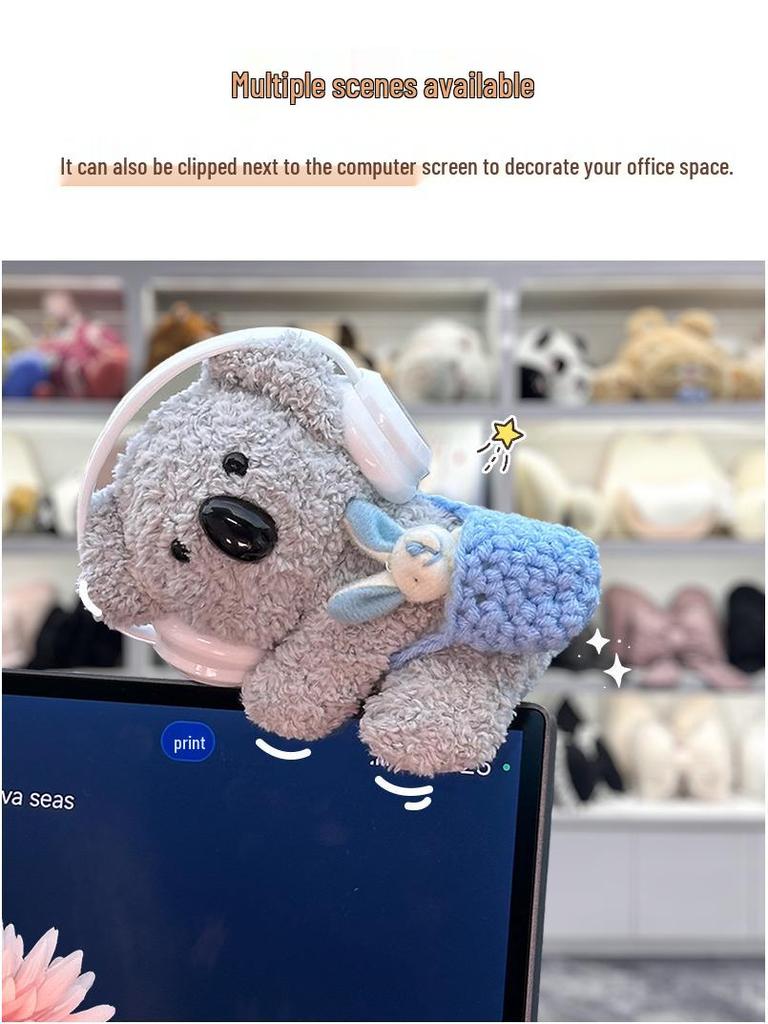 Cute Stress Relief Car & Monitor Ornaments - Console Screen & Figurine Decor