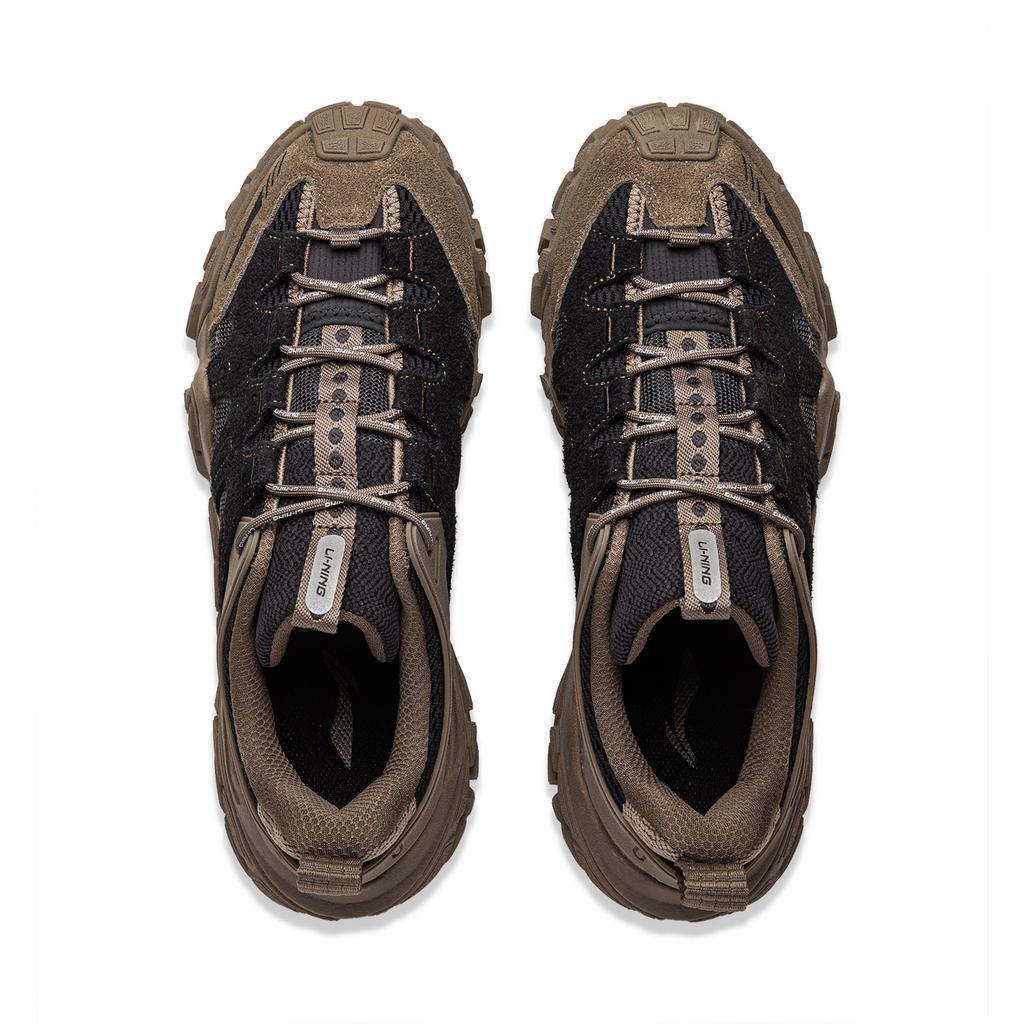 New LINING Dunes Casual Shoes Men's Low top Black Gray Color AGCU435-2