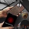 LC.IMEEKE L6 For iPhone 13 Mini/12 Mini Magnetic Case Detachable Zipper Wallet Leather Coated PC + TPU Phone Cover