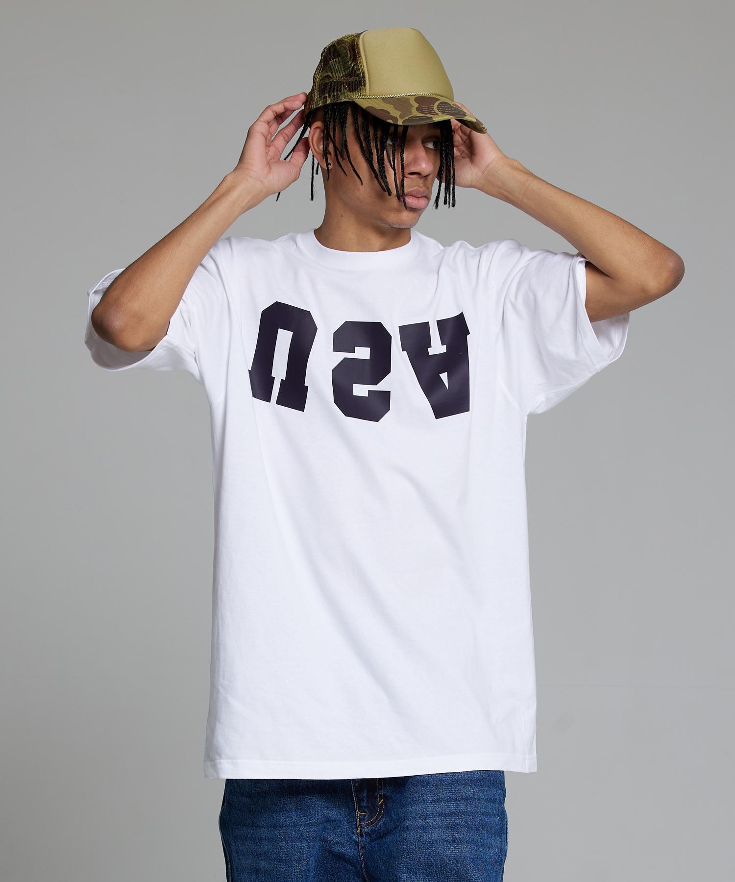Cream Soda Lab Reverse Usa Short Sleeve T-Shirt White L