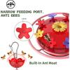 Hummingbird Feeder - Wide Mouth Nectar Feeder with Ant Moat, Easy-Refill Top & Leak-Proof, Unique Gift Outdoor Garden & Backyard Decor Hanging -